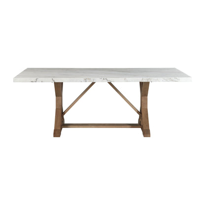 Lakeview - Marble Standard Height Rectangular Dining Table - White