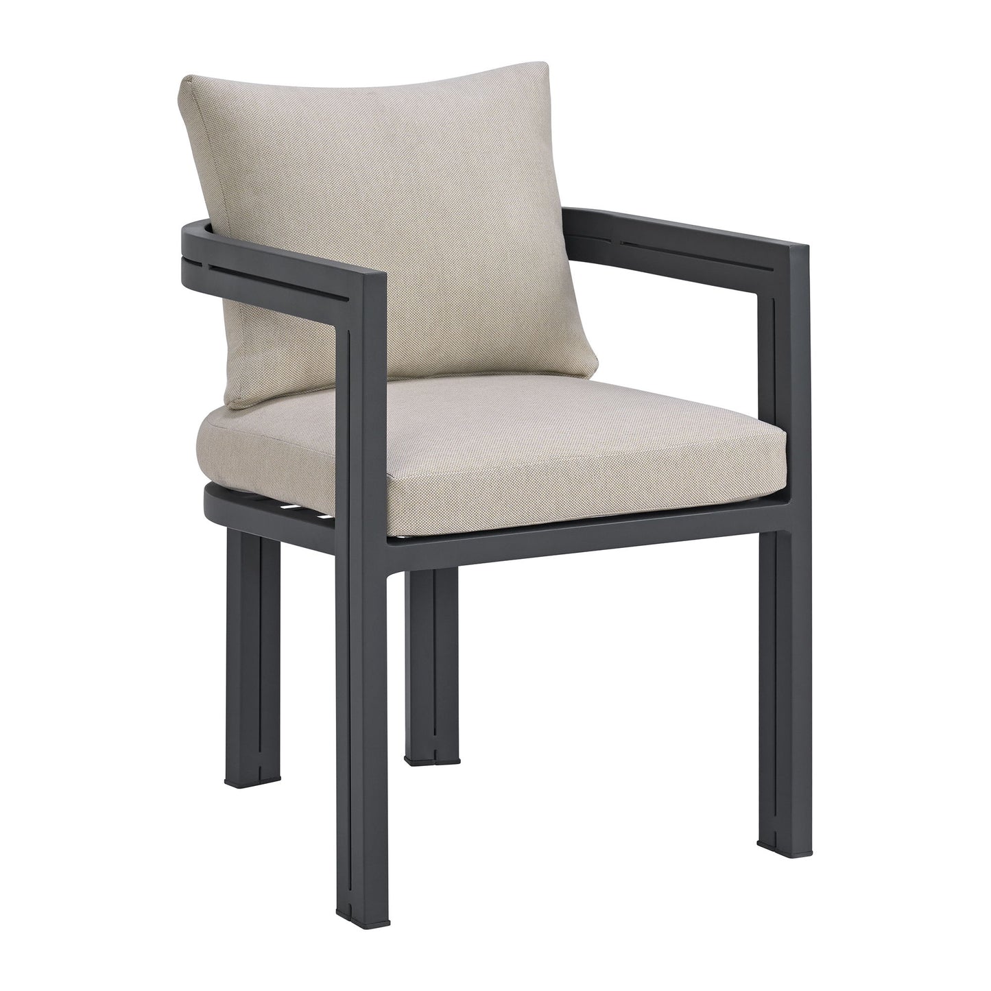 Playa - Dining Chair (Set of 2) - Dark Gray / Beige
