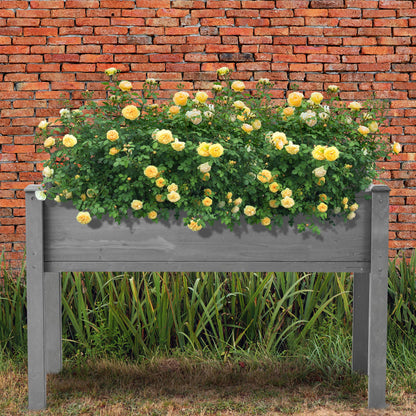 Raised Garden Bed With Legs, Elevated Planter Box For Outdoor Plants