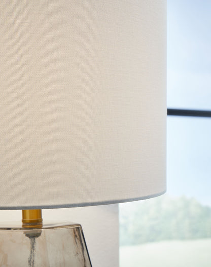 Taylow - Glass Table Lamp  - Gray