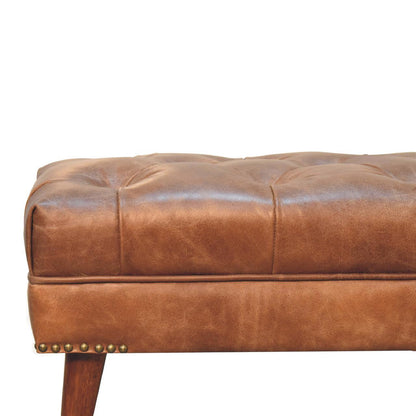 Harbour - Leather Bench - Brown
