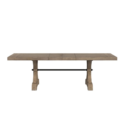 Yellowstone - Dining Table With 2X12" Leaves - Gray