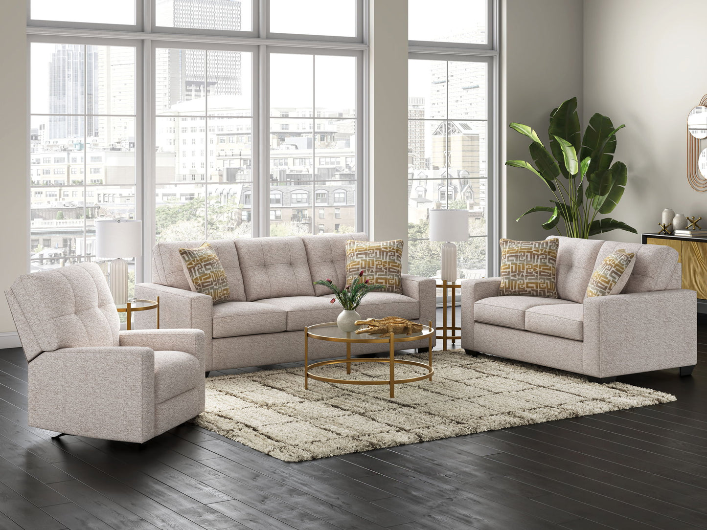 Pearlox - Occasional Table Set (Set of 3) - Gold