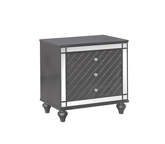 Refino - Nightstand - Dark Gunmetal