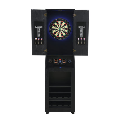 Hurricanes - Dartboard Cabinet With Speaker And LED - Black