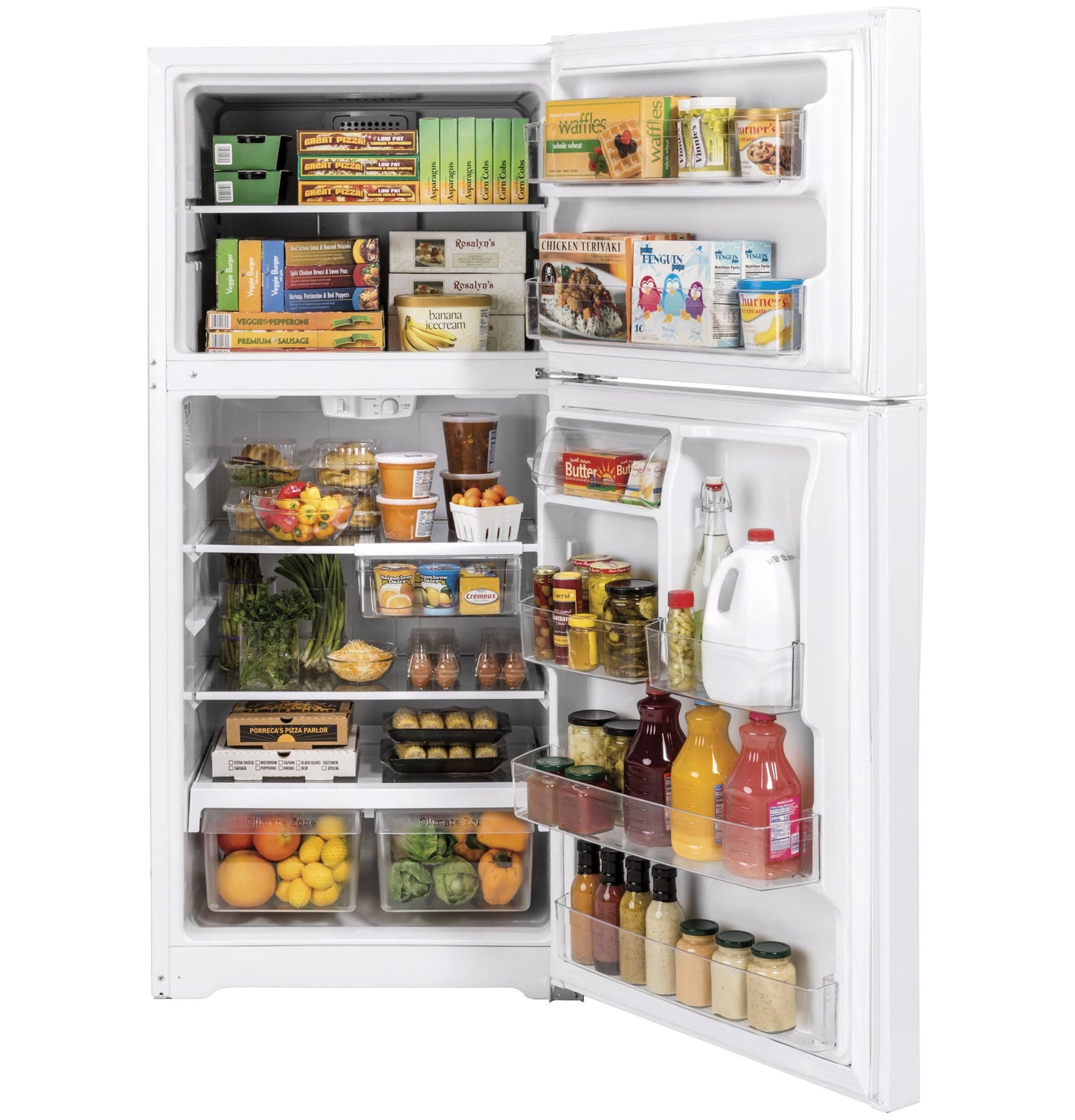 GE 21.9 Cubic Foot Top Mount Refrigerator - White