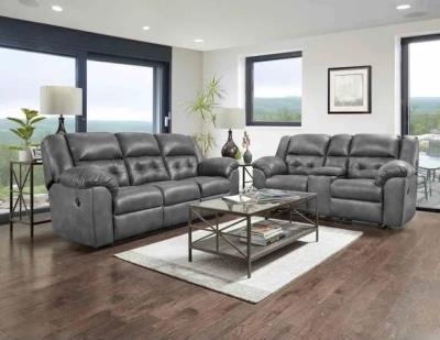 AFFORDABLE Telluride Reclining Sofa Charcoal