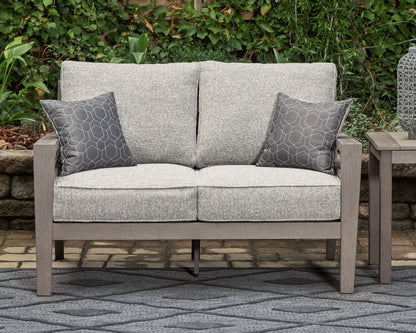 Hillside Barn - Loveseat W/Cushion - Gray / Brown
