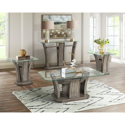 Dapper - Square End Table - Gray