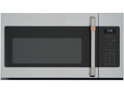 GE CAFE 1.9 Cubic Foot Over-the-Range Microwave Stainless Steel