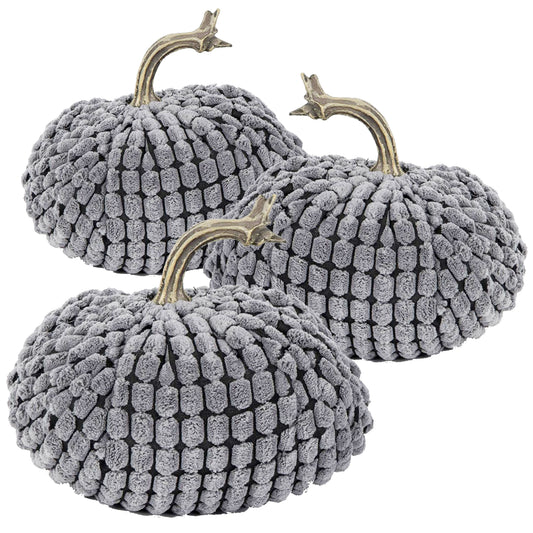 Chenille Weighted Pumpkin Ornament Decor For Holiday Harvest Festival Fall Festival & Thanksgiving