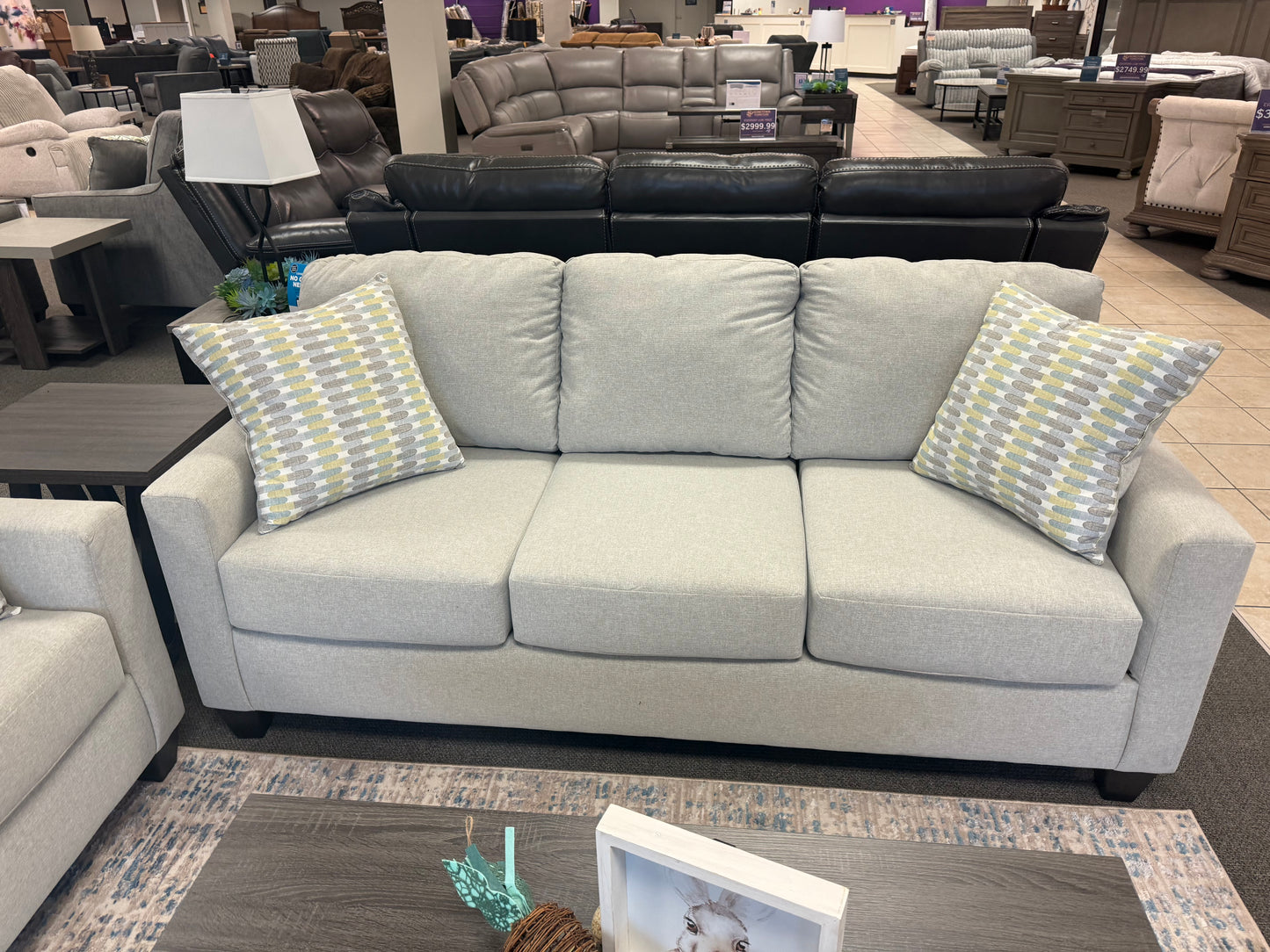 Light Grey Sofa & Loveseat