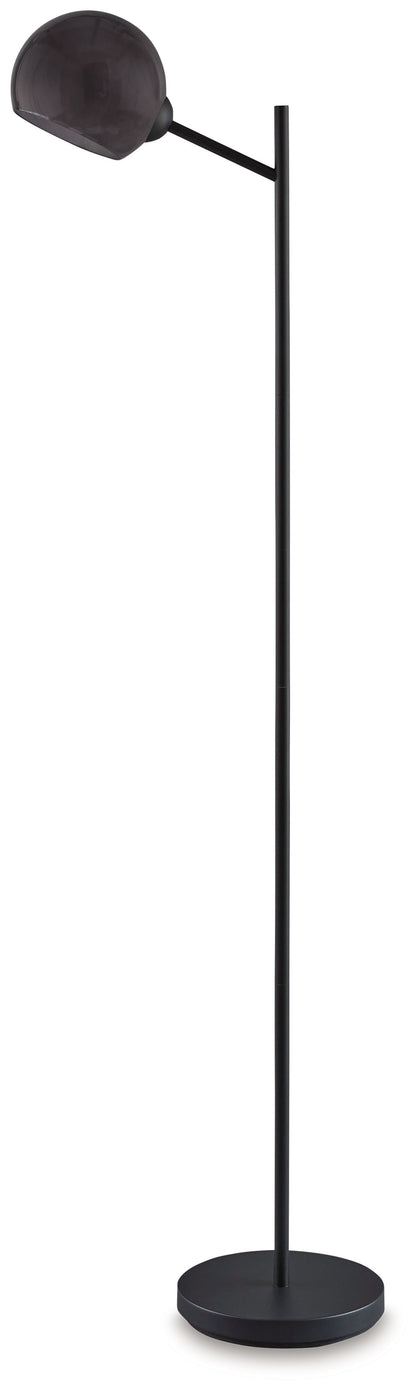 Abanson - Metal Floor Lamp - Black