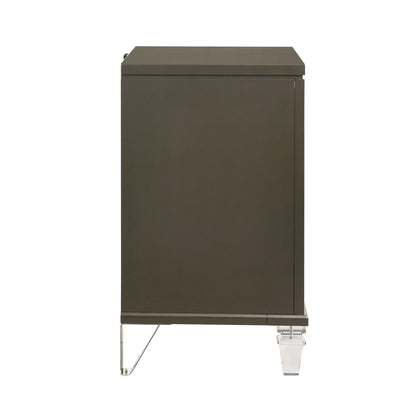 Twenty Nine - 2-Drawer Nightstand With USB - Dark Brown