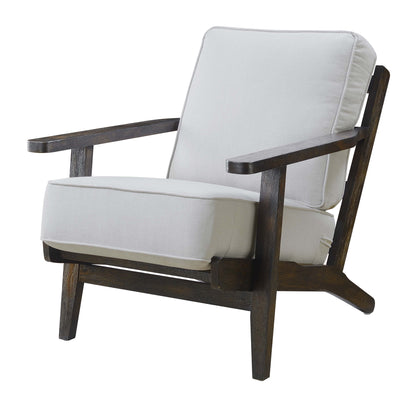 Metro - Chair (3A Packing) - Taupe / Espresso Wood Finish