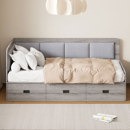 Daybed With 3 Drawers And 3 Storage Compartments