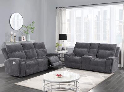 GLOBAL Reclining Loveseat Charcoal