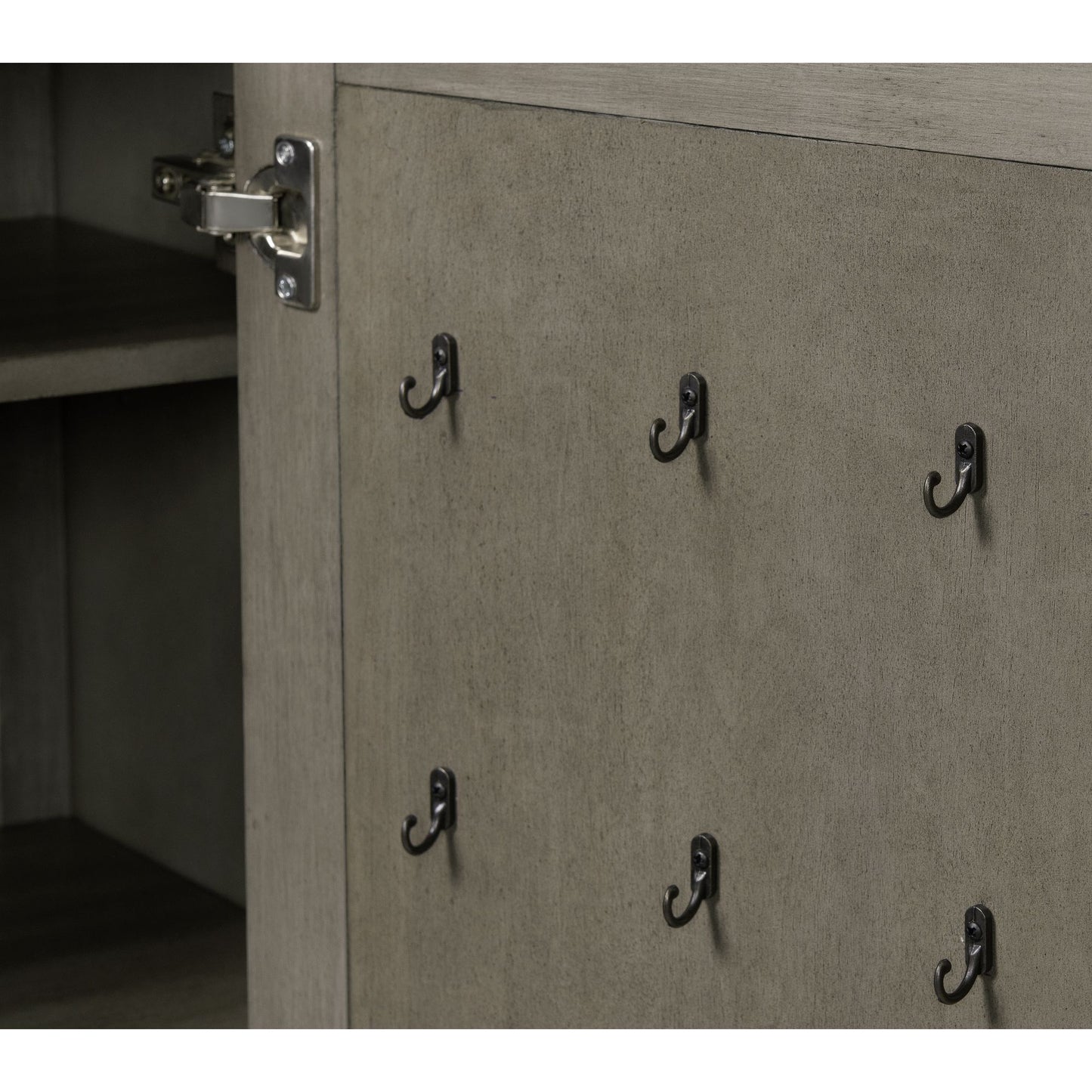 Kings Court - 7-Drawer Door Chest - Gray