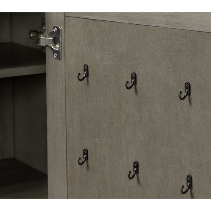 Kings Court - 7-Drawer Door Chest - Gray