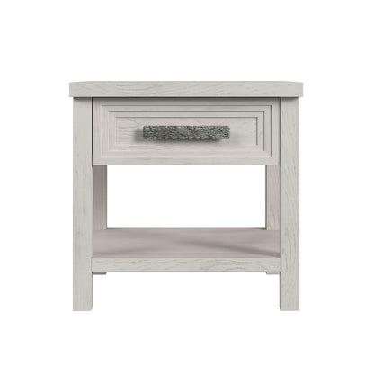 Avalanche - End Table With USB - Antique White