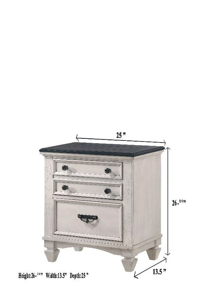 Sawyer - Accent Nightstand - Antique White