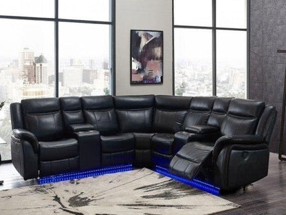 Global Sectional Wedge Seat - Black