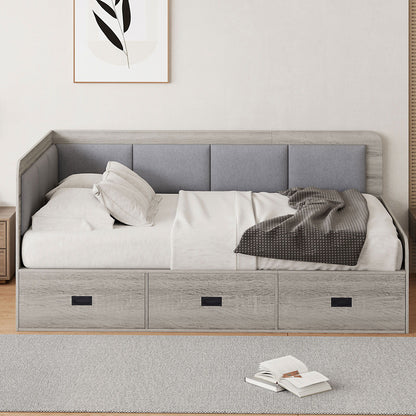 Daybed With 3 Drawers And 3 Storage Compartments