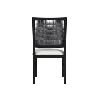 Bahama Breeze - Fabric Dining Chair (Set of 2) - White / Black