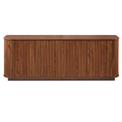 Contemporary Sideboard Storage Cabinet TV Stand With Wave Pattern