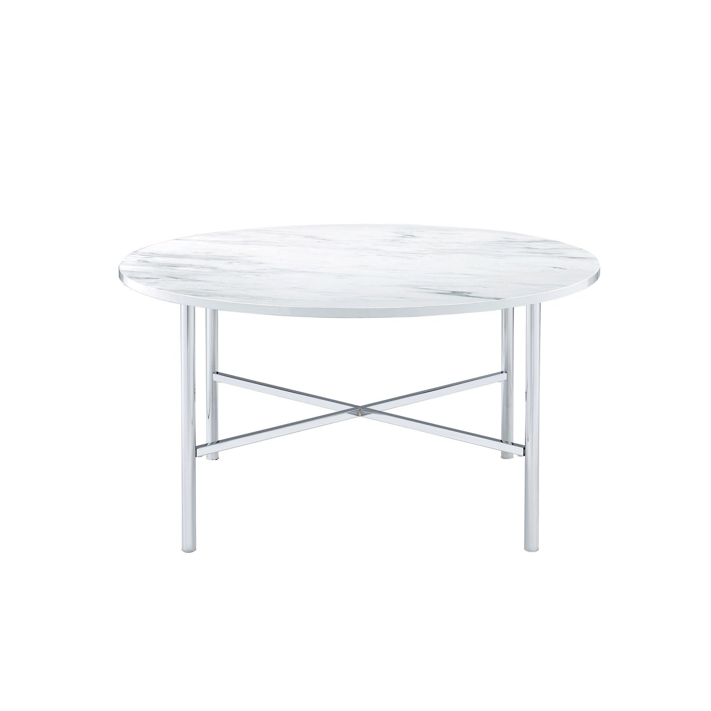 Cyrus - 3 Piece Occasional Table Set - Chrome