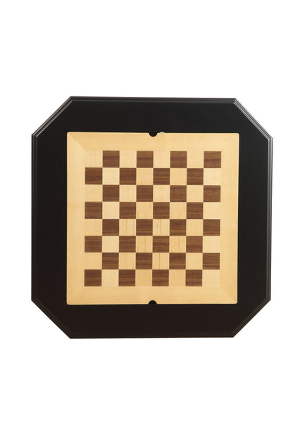 Bishop - Reversible Chess Checker Game Table With Game Tray (Chess Fingures Not Included)
