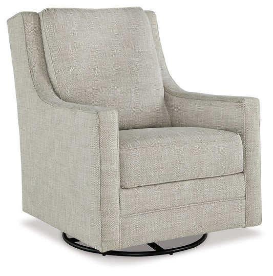 Kambria - Swivel Glider Accent Chair - Fog