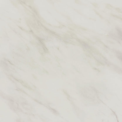 Sylvie - Round Table With White Faux Marble Top And Base