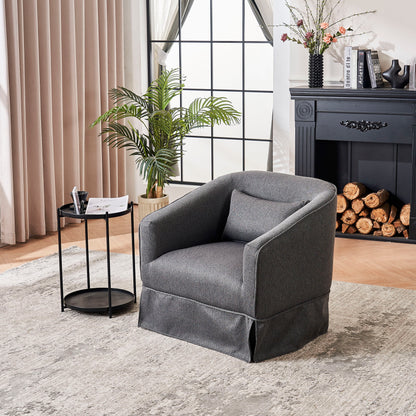 Swivel Accent Chairs Armchair For Living Room, Round Barrel Chairs