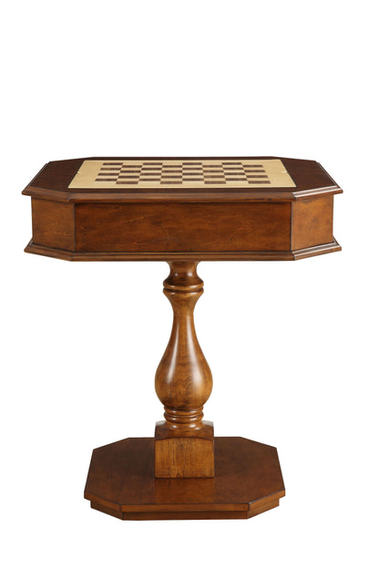 Bishop - Reversible Chess Checker Game Table With Game Tray (Chess Fingures Not Included)