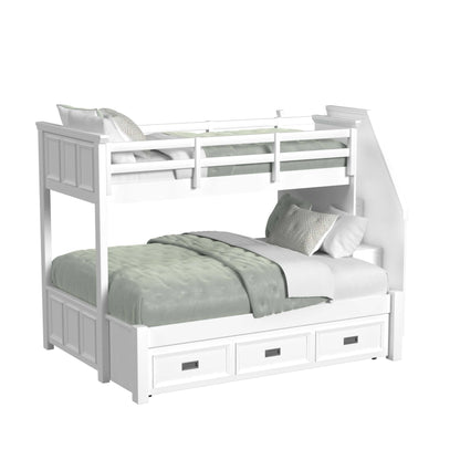 Hampton Kids - Bunk With Staircase And Trundle Bedroom Set