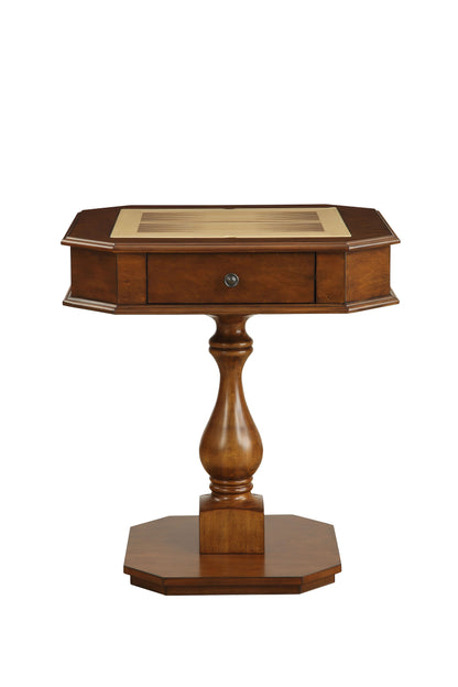 Bishop - Reversible Chess Checker Game Table With Game Tray (Chess Fingures Not Included)
