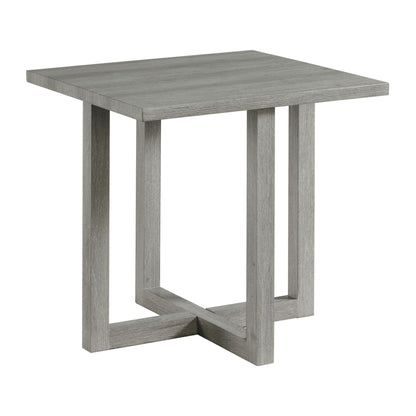 Uster - 2 Piece Occasional Set (Coffee Table And End Table) - Light Gray