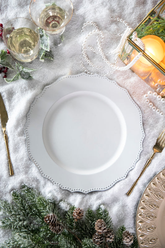 Premium Plastic Charger Plate (Set of 8)